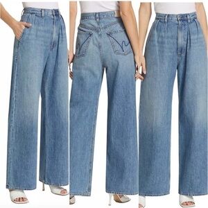 Citizens of Humanity Maritzy Pleated High-Rise Wide Leg  Trouser Jeans NEW SZ 28